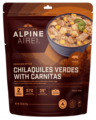 AlpineAire Chilaquiles Verdes with Carnitas